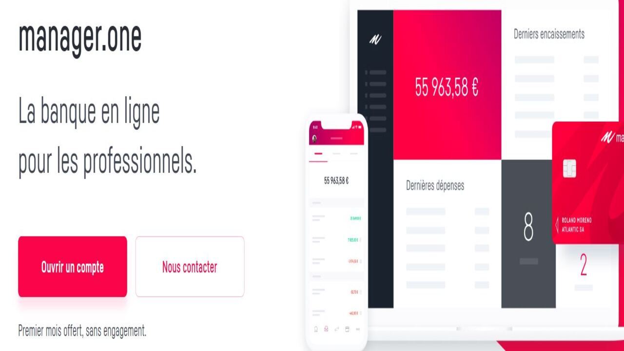 Les avantages du compte pro Manager one